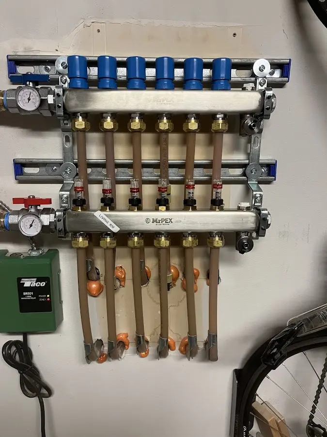 Plumber performing Leak Detection at a residential property in Marilla